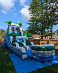 18 FT Cool Breeze Water Slide (Inflated Pool)