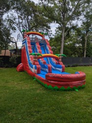 18 FT Red Palms Water Slide