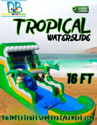 16 FT Tropical Water Slide