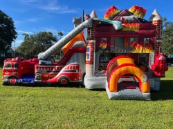 159 1780769739 Firetruck Double Lane Combo (Inflated Pool)